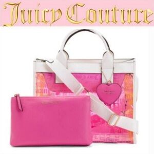 Juicy Couture Large Multi-color Transparent Beachin Tote